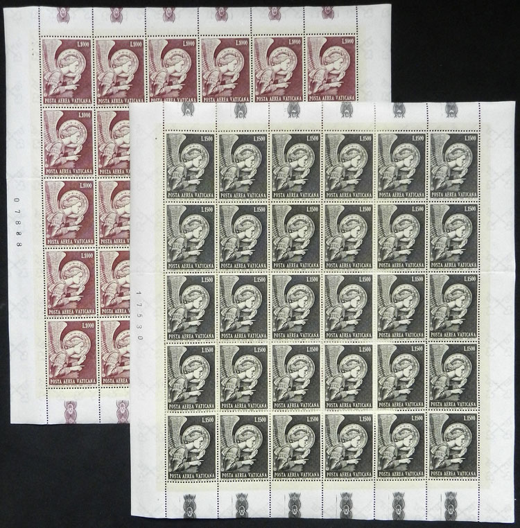 Lot 1541 - vatican airmail - Guillermo Jalil - Philatino Auction # 2419 WORLDWIDE + ARGENTINA: Special May auction Lot 1541 - vatican airmail - Guillermo Jalil - Philatino Auction # 2419 WORLDWIDE + ARGENTINA: Special May auction