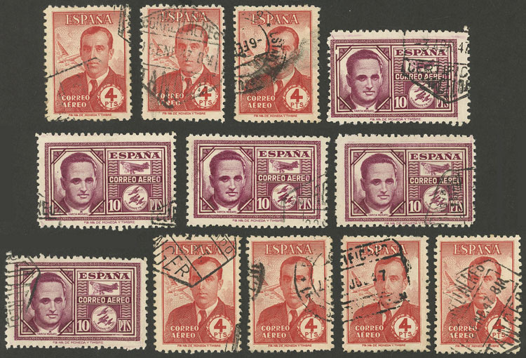 Lot 793 - Spain airmail - Guillermo Jalil - Philatino Auction # 2419 WORLDWIDE + ARGENTINA: Special May auction Lot 793 - Spain airmail - Guillermo Jalil - Philatino Auction # 2419 WORLDWIDE + ARGENTINA: Special May auction