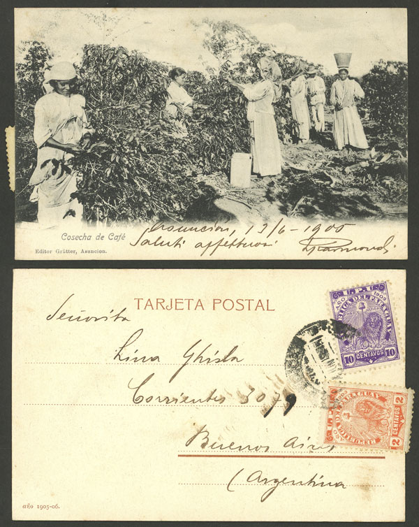 Lot 1315 - Paraguay postcards - Guillermo Jalil - Philatino Auction # 2419 WORLDWIDE + ARGENTINA: Special May auction Lot 1315 - Paraguay postcards - Guillermo Jalil - Philatino Auction # 2419 WORLDWIDE + ARGENTINA: Special May auction