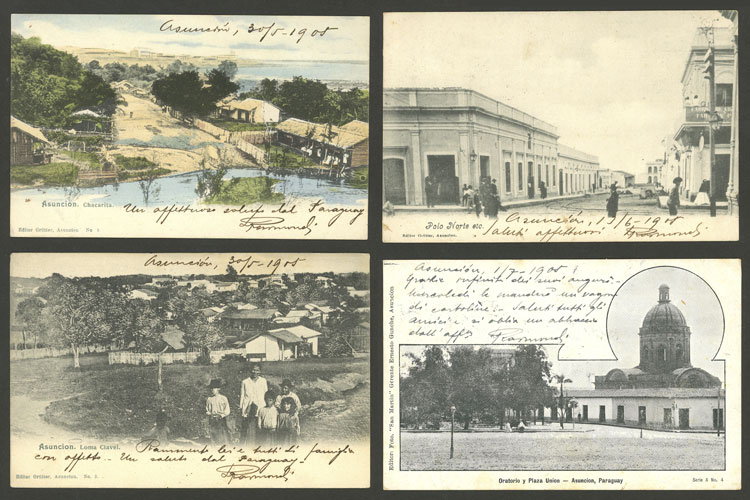 Lot 1316 - Paraguay postcards - Guillermo Jalil - Philatino Auction # 2419 WORLDWIDE + ARGENTINA: Special May auction Lot 1316 - Paraguay postcards - Guillermo Jalil - Philatino Auction # 2419 WORLDWIDE + ARGENTINA: Special May auction