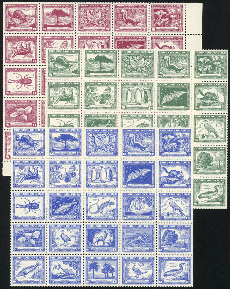 Lot 687 - Chile general issues - Guillermo Jalil - Philatino Auction # 2419 WORLDWIDE + ARGENTINA: Special May auction Lot 687 - Chile general issues - Guillermo Jalil - Philatino Auction # 2419 WORLDWIDE + ARGENTINA: Special May auction