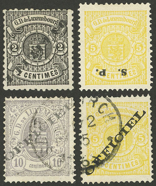 Lot 1140 - Luxembourg official stamps - Guillermo Jalil - Philatino Auction # 2419 WORLDWIDE + ARGENTINA: Special May auction Lot 1140 - Luxembourg official stamps - Guillermo Jalil - Philatino Auction # 2419 WORLDWIDE + ARGENTINA: Special May auction