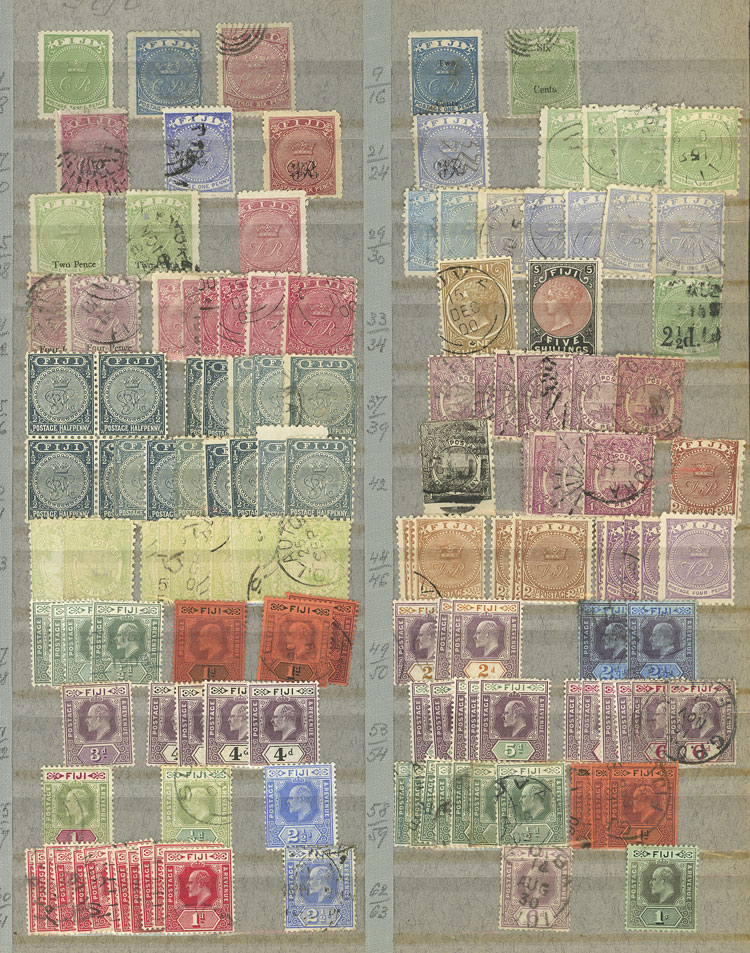 Lot 880 - fiji Lots and Collections - Guillermo Jalil - Philatino Auction # 2419 WORLDWIDE + ARGENTINA: Special May auction Lot 880 - fiji Lots and Collections - Guillermo Jalil - Philatino Auction # 2419 WORLDWIDE + ARGENTINA: Special May auction
