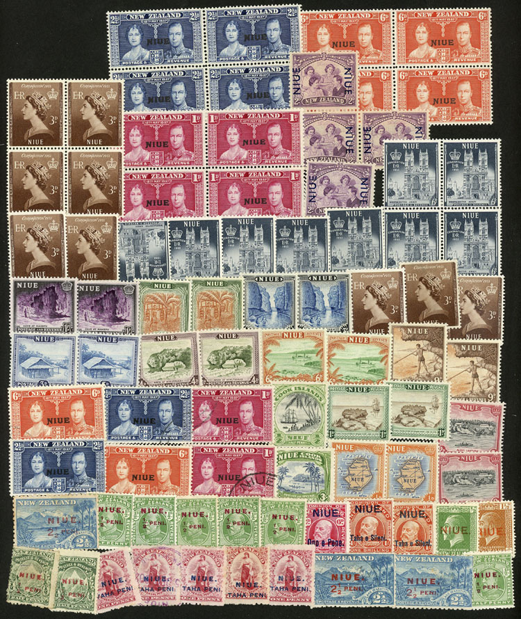 Lot 1232 - niue Lots and Collections -  Guillermo Jalil - Philatino Auction # 2419 WORLDWIDE + ARGENTINA: Special May auction