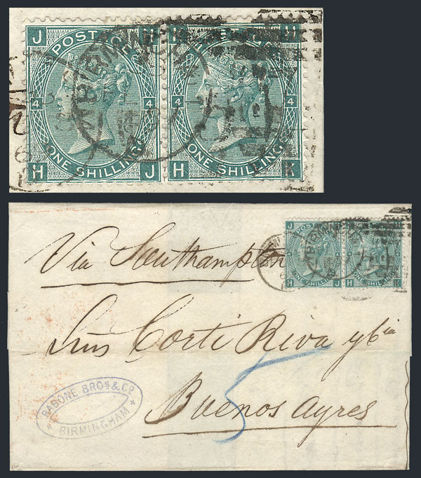 Lot 933 - Great Britain postal history - Guillermo Jalil - Philatino Auction # 2419 WORLDWIDE + ARGENTINA: Special May auction Lot 933 - Great Britain postal history - Guillermo Jalil - Philatino Auction # 2419 WORLDWIDE + ARGENTINA: Special May auction