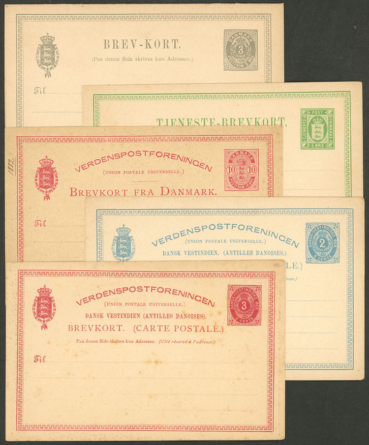 Lot 780 - Denmark Postal stationery - Guillermo Jalil - Philatino Auction # 2419 WORLDWIDE + ARGENTINA: Special May auction Lot 780 - Denmark Postal stationery - Guillermo Jalil - Philatino Auction # 2419 WORLDWIDE + ARGENTINA: Special May auction