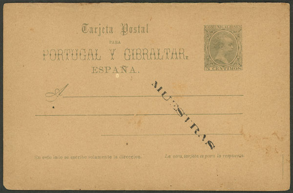 Lot 794 - Spain Postal stationery - Guillermo Jalil - Philatino Auction # 2419 WORLDWIDE + ARGENTINA: Special May auction Lot 794 - Spain Postal stationery - Guillermo Jalil - Philatino Auction # 2419 WORLDWIDE + ARGENTINA: Special May auction