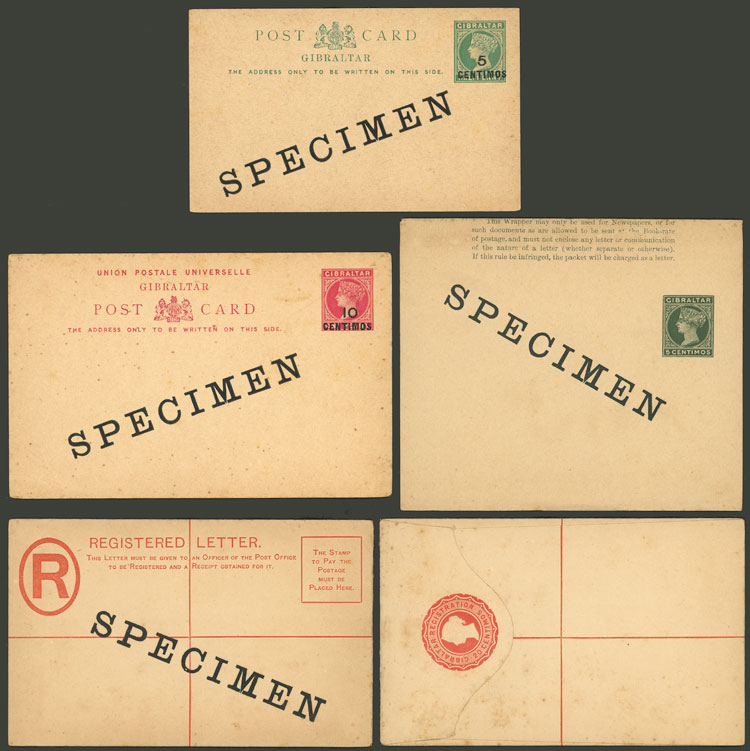 Lot 921 - Gibraltar Postal stationery - Guillermo Jalil - Philatino Auction # 2419 WORLDWIDE + ARGENTINA: Special May auction Lot 921 - Gibraltar Postal stationery - Guillermo Jalil - Philatino Auction # 2419 WORLDWIDE + ARGENTINA: Special May auction