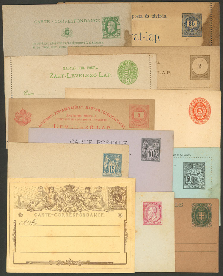 Lot 871 - europe Postal stationery - Guillermo Jalil - Philatino Auction # 2419 WORLDWIDE + ARGENTINA: Special May auction Lot 871 - europe Postal stationery - Guillermo Jalil - Philatino Auction # 2419 WORLDWIDE + ARGENTINA: Special May auction