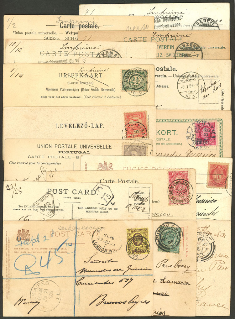 Lot 1507 - worldwide postal history - Guillermo Jalil - Philatino Auction # 2419 WORLDWIDE + ARGENTINA: Special May auction Lot 1507 - worldwide postal history - Guillermo Jalil - Philatino Auction # 2419 WORLDWIDE + ARGENTINA: Special May auction