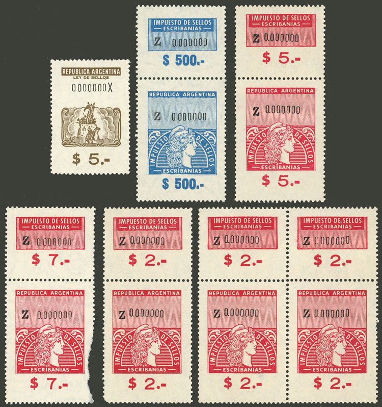 Lot 257 - Argentina revenue stamps - Guillermo Jalil - Philatino Auction # 2419 WORLDWIDE + ARGENTINA: Special May auction Lot 257 - Argentina revenue stamps - Guillermo Jalil - Philatino Auction # 2419 WORLDWIDE + ARGENTINA: Special May auction