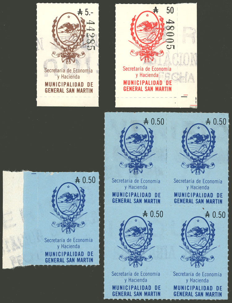 Lot 259 - Argentina revenue stamps - Guillermo Jalil - Philatino Auction # 2419 WORLDWIDE + ARGENTINA: Special May auction Lot 259 - Argentina revenue stamps - Guillermo Jalil - Philatino Auction # 2419 WORLDWIDE + ARGENTINA: Special May auction