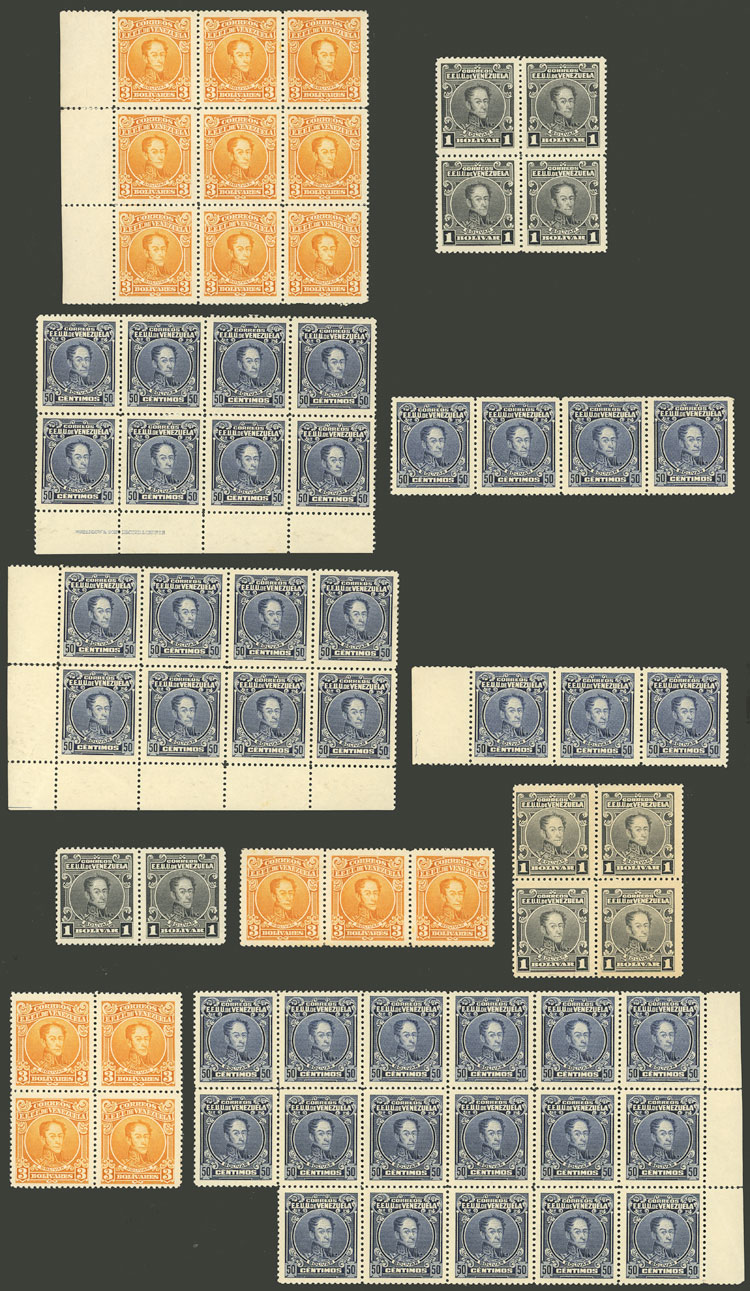 Lot 1553 - Venezuela general issues -  Guillermo Jalil - Philatino Auction # 2419 WORLDWIDE + ARGENTINA: Special May auction