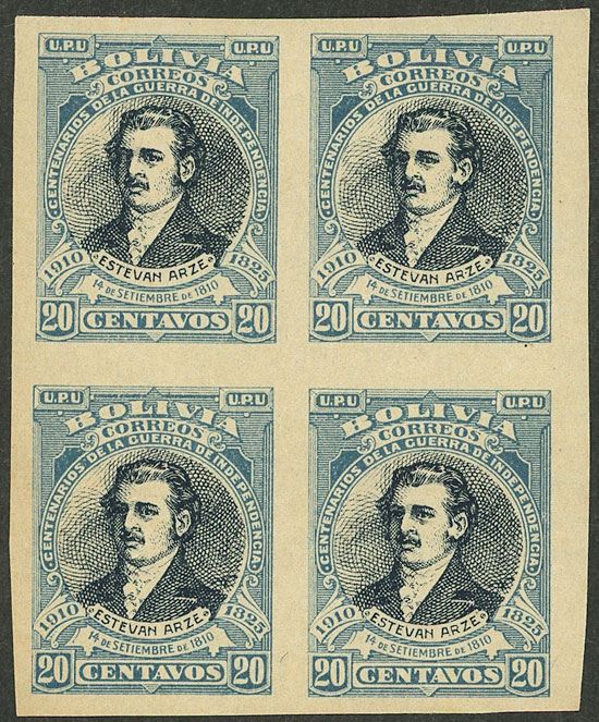 Lot 433 - bolivia general issues - Guillermo Jalil - Philatino Auction # 2419 WORLDWIDE + ARGENTINA: Special May auction Lot 433 - bolivia general issues - Guillermo Jalil - Philatino Auction # 2419 WORLDWIDE + ARGENTINA: Special May auction