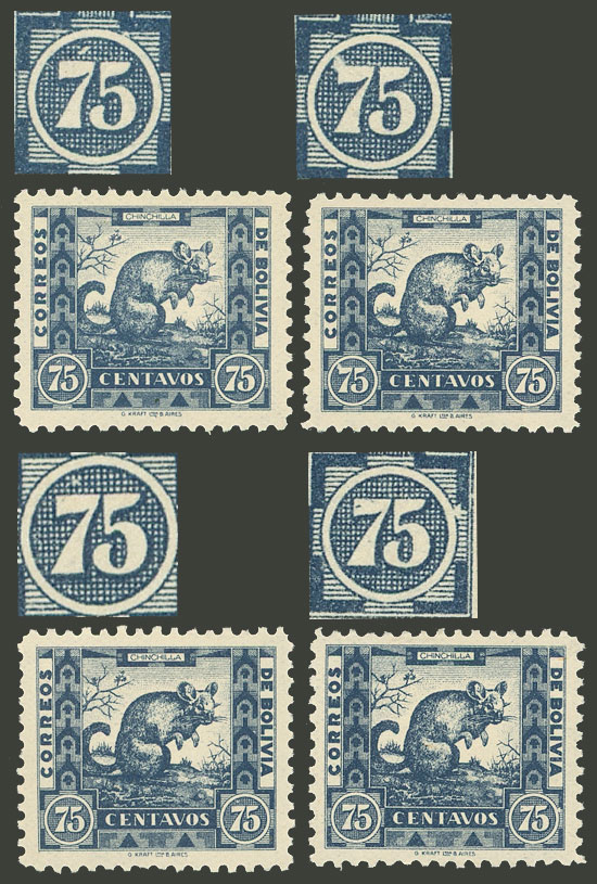 Lot 448 - bolivia general issues - Guillermo Jalil - Philatino Auction # 2419 WORLDWIDE + ARGENTINA: Special May auction Lot 448 - bolivia general issues - Guillermo Jalil - Philatino Auction # 2419 WORLDWIDE + ARGENTINA: Special May auction