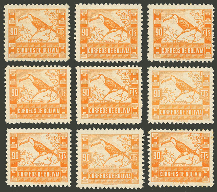 Lot 447 - bolivia general issues - Guillermo Jalil - Philatino Auction # 2419 WORLDWIDE + ARGENTINA: Special May auction Lot 447 - bolivia general issues - Guillermo Jalil - Philatino Auction # 2419 WORLDWIDE + ARGENTINA: Special May auction