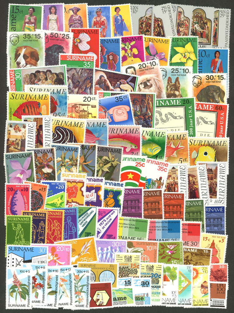Lot 1491 - suriname Lots and Collections -  Guillermo Jalil - Philatino Auction # 2419 WORLDWIDE + ARGENTINA: Special May auction