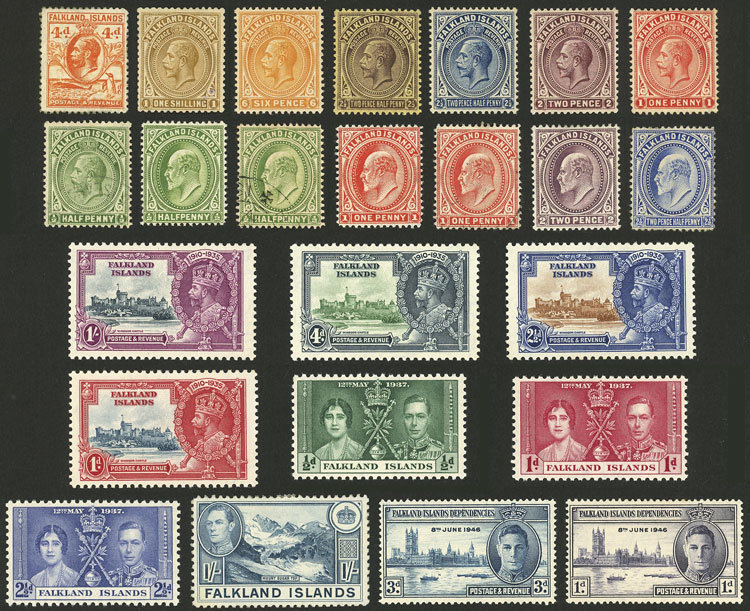 Lot 1170 - falkland islands/malvinas Lots and Collections -  Guillermo Jalil - Philatino Auction # 2419 WORLDWIDE + ARGENTINA: Special May auction