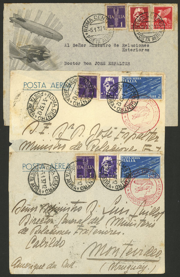Lot 1050 - Italy postal history - Guillermo Jalil - Philatino Auction # 2419 WORLDWIDE + ARGENTINA: Special May auction Lot 1050 - Italy postal history - Guillermo Jalil - Philatino Auction # 2419 WORLDWIDE + ARGENTINA: Special May auction