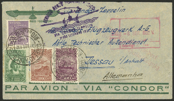 Lot 552 - brazil postal history - Guillermo Jalil - Philatino Auction # 2419 WORLDWIDE + ARGENTINA: Special May auction Lot 552 - brazil postal history - Guillermo Jalil - Philatino Auction # 2419 WORLDWIDE + ARGENTINA: Special May auction