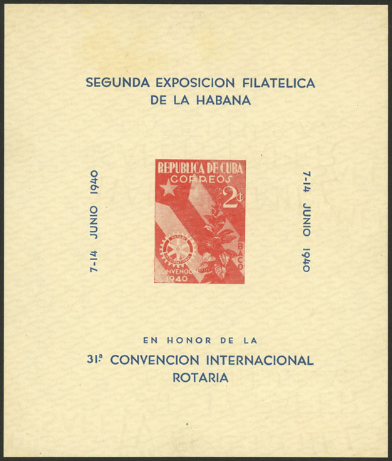 Lot 769 - Cuba souvenir sheets - Guillermo Jalil - Philatino Auction # 2419 WORLDWIDE + ARGENTINA: Special May auction Lot 769 - Cuba souvenir sheets - Guillermo Jalil - Philatino Auction # 2419 WORLDWIDE + ARGENTINA: Special May auction