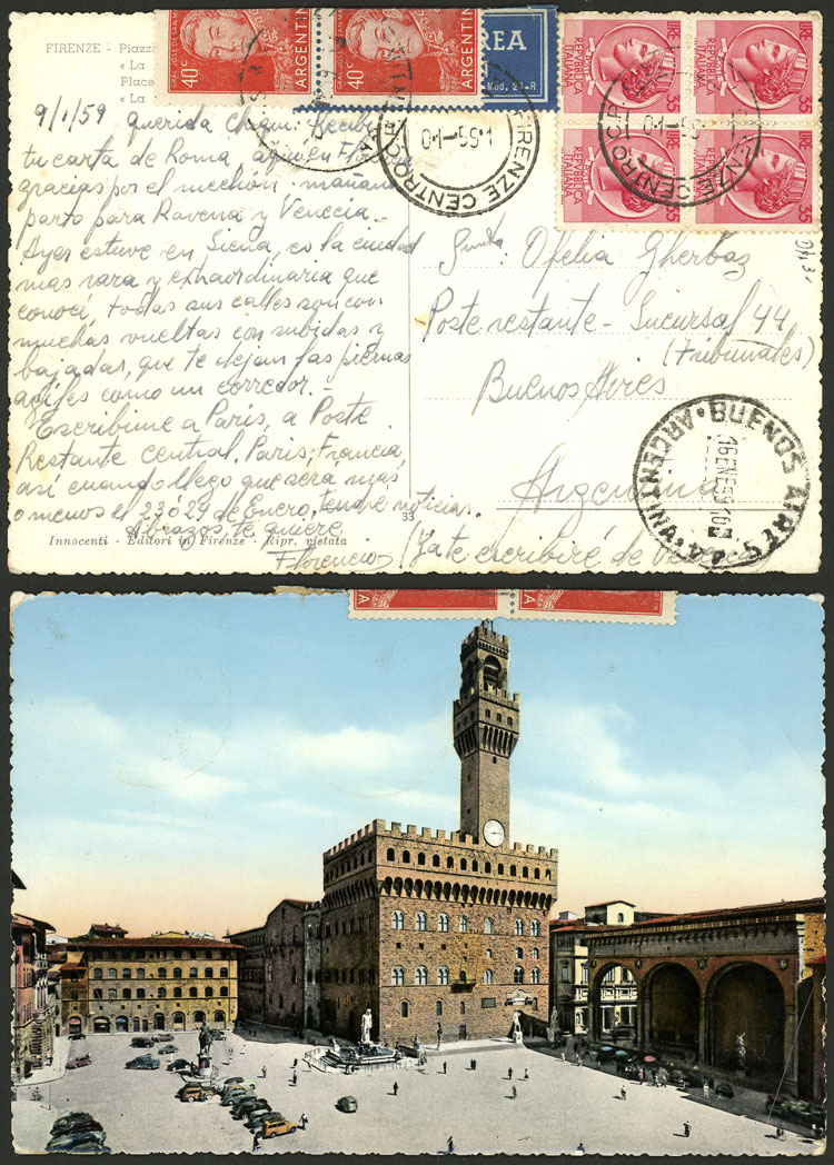 Lot 1099 - Italy postal history -  Guillermo Jalil - Philatino Auction # 2419 WORLDWIDE + ARGENTINA: Special May auction