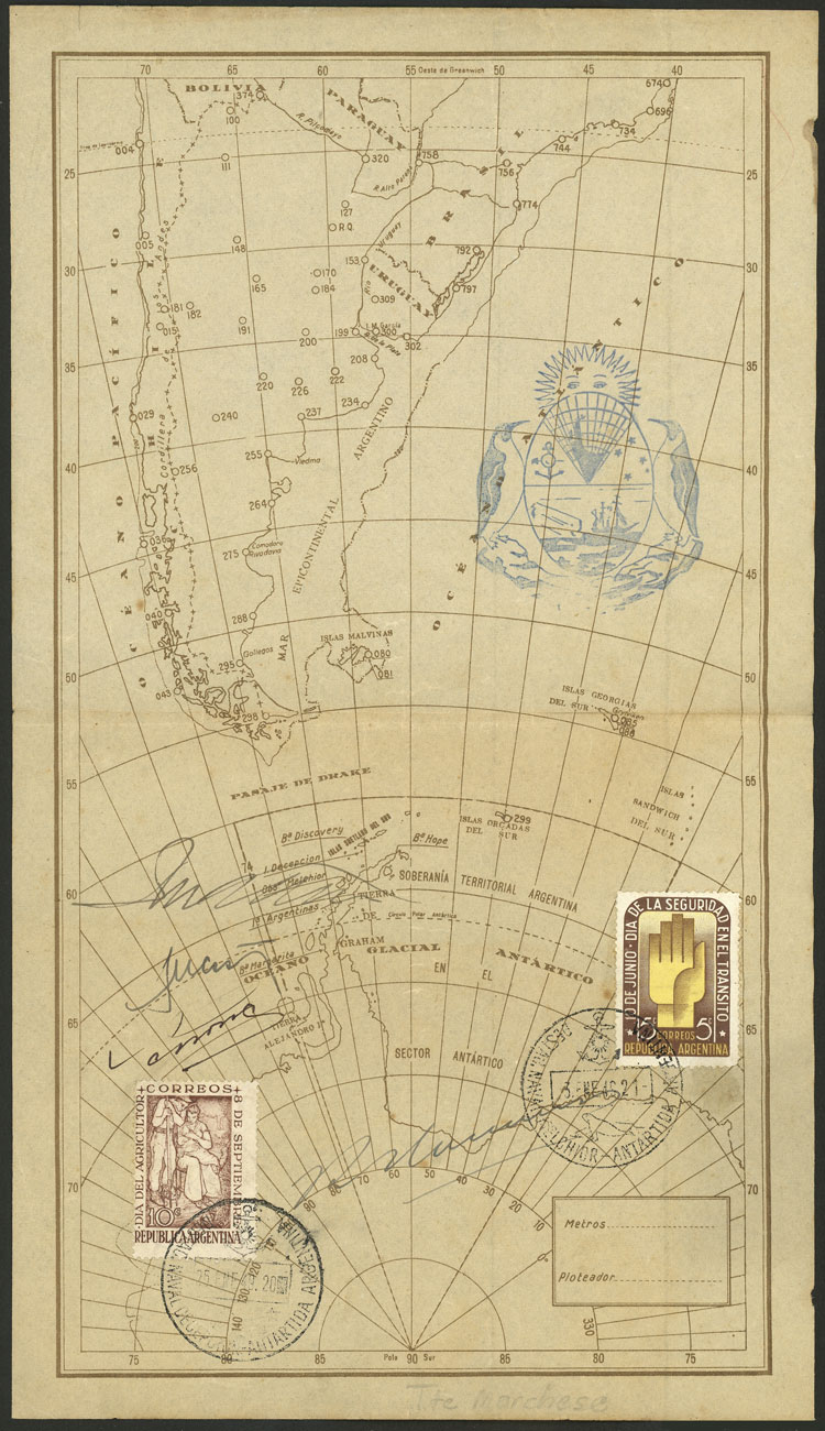 Lot 117 - argentine antarctica postal history - Guillermo Jalil - Philatino Auction # 2419 WORLDWIDE + ARGENTINA: Special May auction Lot 117 - argentine antarctica postal history - Guillermo Jalil - Philatino Auction # 2419 WORLDWIDE + ARGENTINA: Special May auction