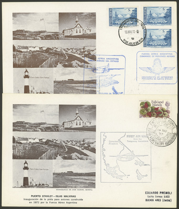 Lot 1159 - FALKLAND ISLANDS / MALVINAS postal history -  Guillermo Jalil - Philatino Auction # 2419 WORLDWIDE + ARGENTINA: Special May auction