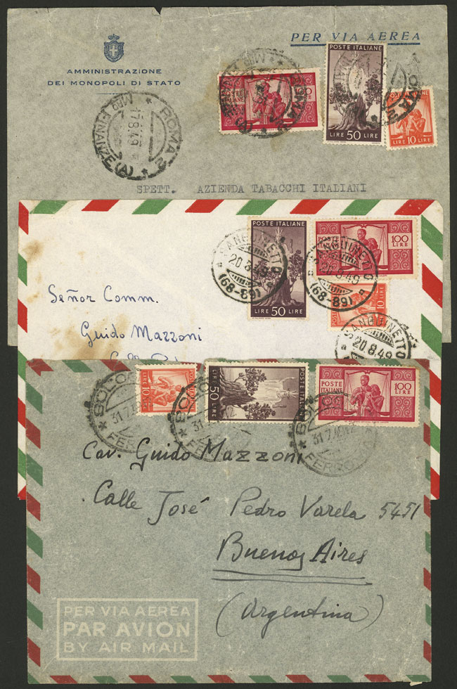 Lot 1092 - Italy postal history -  Guillermo Jalil - Philatino Auction # 2419 WORLDWIDE + ARGENTINA: Special May auction