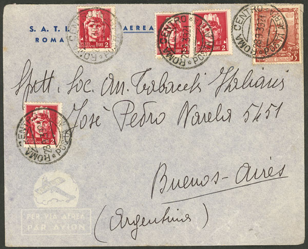 Lot 1059 - Italy postal history -  Guillermo Jalil - Philatino Auction # 2419 WORLDWIDE + ARGENTINA: Special May auction