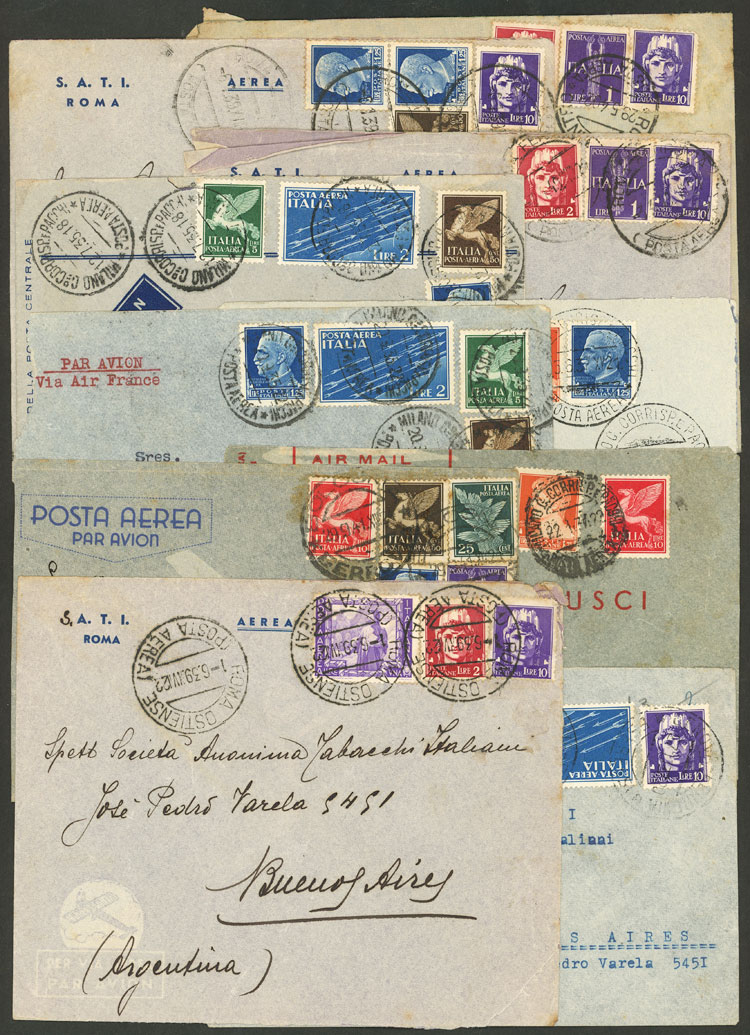 Lot 1047 - Italy postal history - Guillermo Jalil - Philatino Auction # 2419 WORLDWIDE + ARGENTINA: Special May auction Lot 1047 - Italy postal history - Guillermo Jalil - Philatino Auction # 2419 WORLDWIDE + ARGENTINA: Special May auction