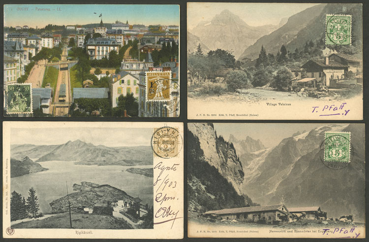 Lot 1475 - Switzerland postcards - Guillermo Jalil - Philatino Auction # 2419 WORLDWIDE + ARGENTINA: Special May auction Lot 1475 - Switzerland postcards - Guillermo Jalil - Philatino Auction # 2419 WORLDWIDE + ARGENTINA: Special May auction