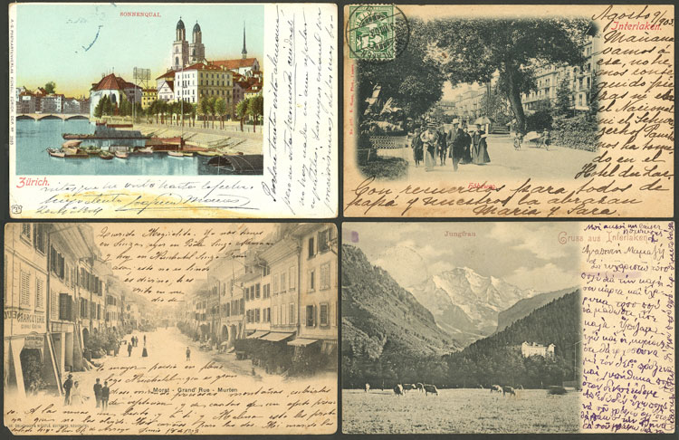 Lot 1472 - Switzerland postcards - Guillermo Jalil - Philatino Auction # 2419 WORLDWIDE + ARGENTINA: Special May auction Lot 1472 - Switzerland postcards - Guillermo Jalil - Philatino Auction # 2419 WORLDWIDE + ARGENTINA: Special May auction