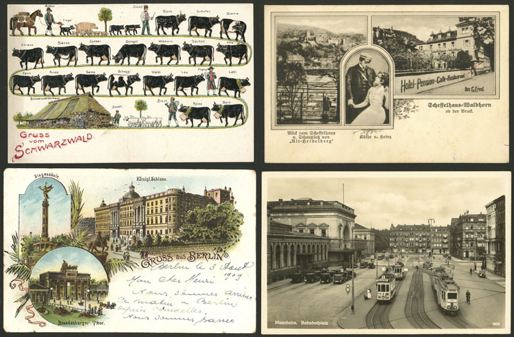 Lot 88 - germany postcards - Guillermo Jalil - Philatino Auction # 2419 WORLDWIDE + ARGENTINA: Special May auction Lot 88 - germany postcards - Guillermo Jalil - Philatino Auction # 2419 WORLDWIDE + ARGENTINA: Special May auction