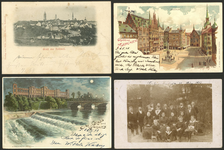 Lot 89 - germany postcards - Guillermo Jalil - Philatino Auction # 2419 WORLDWIDE + ARGENTINA: Special May auction Lot 89 - germany postcards - Guillermo Jalil - Philatino Auction # 2419 WORLDWIDE + ARGENTINA: Special May auction
