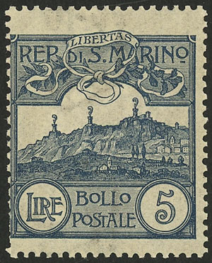 Lot 1403 - San Marino general issues - Guillermo Jalil - Philatino Auction # 2419 WORLDWIDE + ARGENTINA: Special May auction Lot 1403 - San Marino general issues - Guillermo Jalil - Philatino Auction # 2419 WORLDWIDE + ARGENTINA: Special May auction