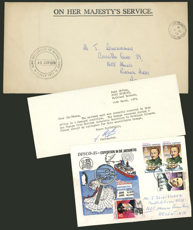 Lot 1163 - falkland islands/malvinas postal history -  Guillermo Jalil - Philatino Auction # 2419 WORLDWIDE + ARGENTINA: Special May auction