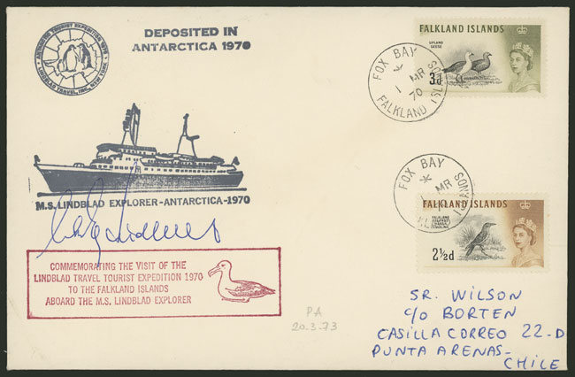 Lot 1183 - FALKLAND ISLANDS/MALVINAS - S.GEORGIA postal history -  Guillermo Jalil - Philatino Auction # 2419 WORLDWIDE + ARGENTINA: Special May auction