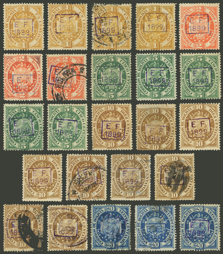 Lot 425 - bolivia general issues - Guillermo Jalil - Philatino Auction # 2419 WORLDWIDE + ARGENTINA: Special May auction Lot 425 - bolivia general issues - Guillermo Jalil - Philatino Auction # 2419 WORLDWIDE + ARGENTINA: Special May auction
