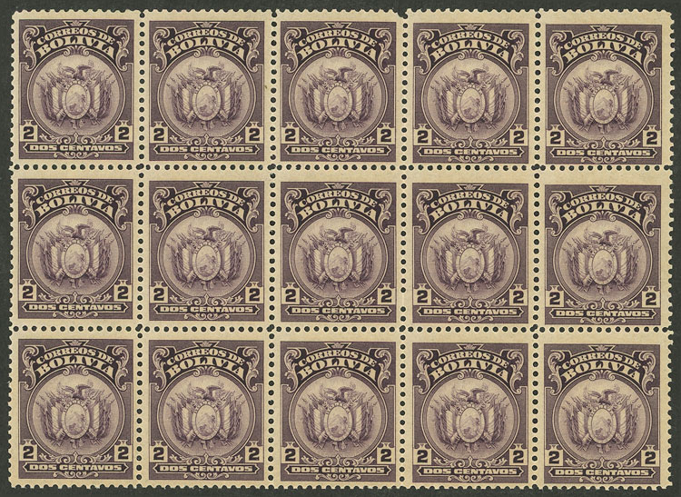 Lot 438 - bolivia general issues - Guillermo Jalil - Philatino Auction # 2419 WORLDWIDE + ARGENTINA: Special May auction Lot 438 - bolivia general issues - Guillermo Jalil - Philatino Auction # 2419 WORLDWIDE + ARGENTINA: Special May auction