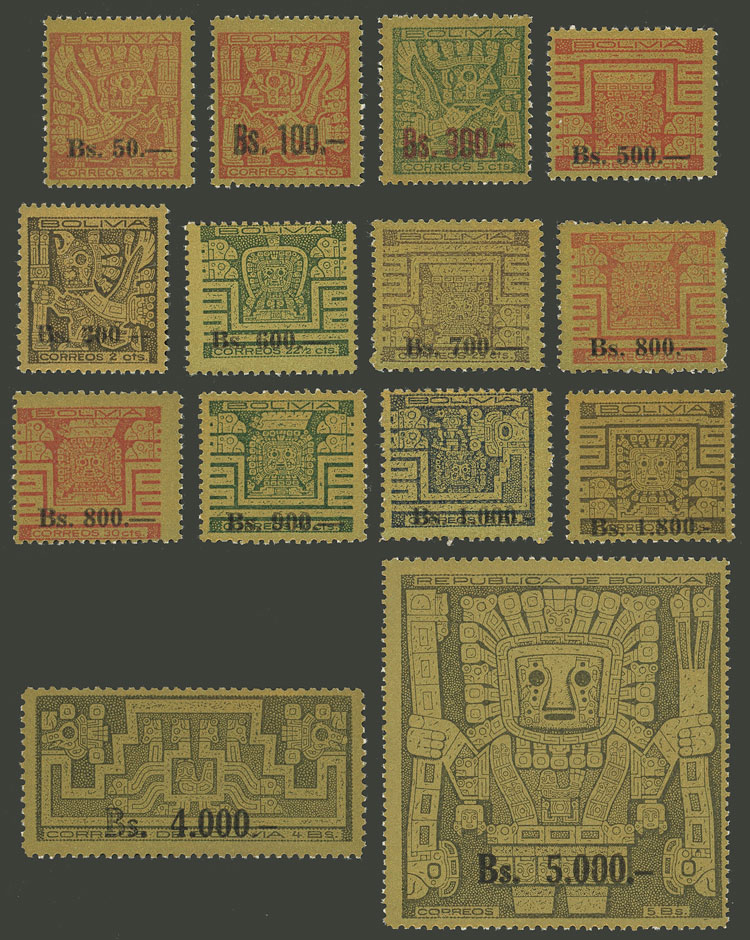 Lot 451 - bolivia general issues - Guillermo Jalil - Philatino Auction # 2419 WORLDWIDE + ARGENTINA: Special May auction Lot 451 - bolivia general issues - Guillermo Jalil - Philatino Auction # 2419 WORLDWIDE + ARGENTINA: Special May auction