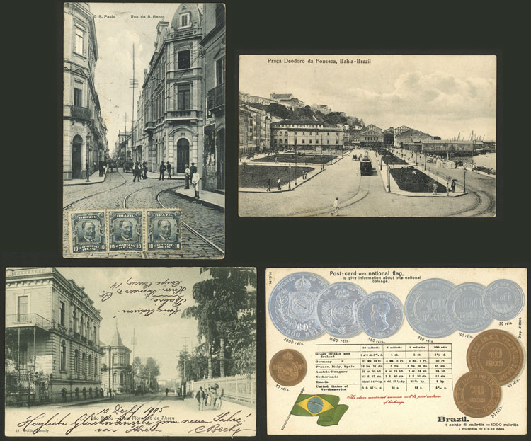 Lot 660 - brazil postcards - Guillermo Jalil - Philatino Auction # 2419 WORLDWIDE + ARGENTINA: Special May auction Lot 660 - brazil postcards - Guillermo Jalil - Philatino Auction # 2419 WORLDWIDE + ARGENTINA: Special May auction