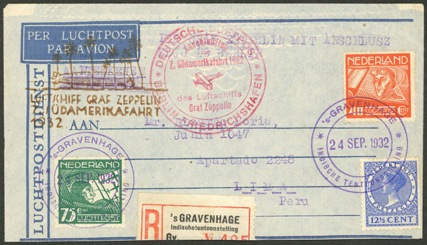 Lot 974 - Netherlands postal history -  Guillermo Jalil - Philatino Auction # 2419 WORLDWIDE + ARGENTINA: Special May auction