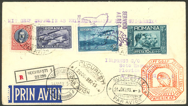 Lot 1373 - Romania postal history -  Guillermo Jalil - Philatino Auction # 2419 WORLDWIDE + ARGENTINA: Special May auction