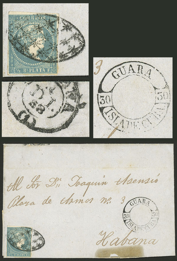 Lot 774 - Cuba postal history - Guillermo Jalil - Philatino Auction # 2419 WORLDWIDE + ARGENTINA: Special May auction Lot 774 - Cuba postal history - Guillermo Jalil - Philatino Auction # 2419 WORLDWIDE + ARGENTINA: Special May auction