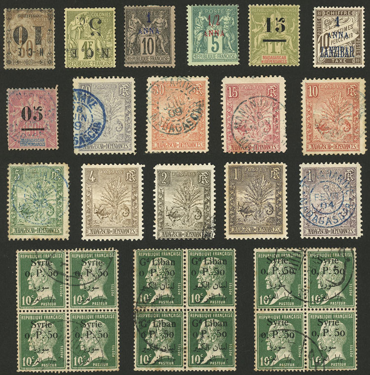 Lot 737 - french colonies Lots and Collections - Guillermo Jalil - Philatino Auction # 2419 WORLDWIDE + ARGENTINA: Special May auction Lot 737 - french colonies Lots and Collections - Guillermo Jalil - Philatino Auction # 2419 WORLDWIDE + ARGENTINA: Special May auction