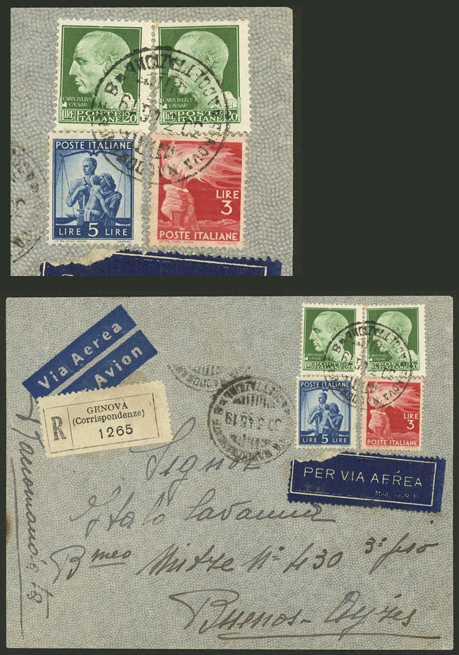 Lot 1074 - Italy postal history -  Guillermo Jalil - Philatino Auction # 2419 WORLDWIDE + ARGENTINA: Special May auction