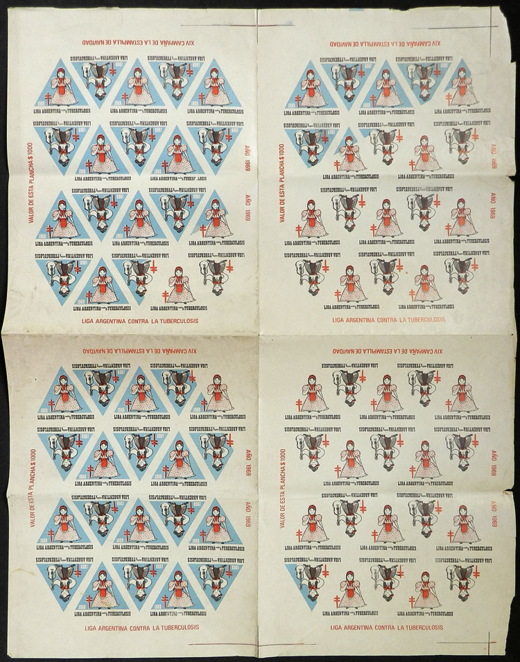 Lot 290 - Argentina cinderellas - Guillermo Jalil - Philatino Auction # 2419 WORLDWIDE + ARGENTINA: Special May auction Lot 290 - Argentina cinderellas - Guillermo Jalil - Philatino Auction # 2419 WORLDWIDE + ARGENTINA: Special May auction