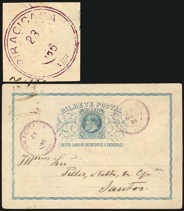 Lot 497 - brazil postal history -  Guillermo Jalil - Philatino Auction # 2419 WORLDWIDE + ARGENTINA: Special May auction