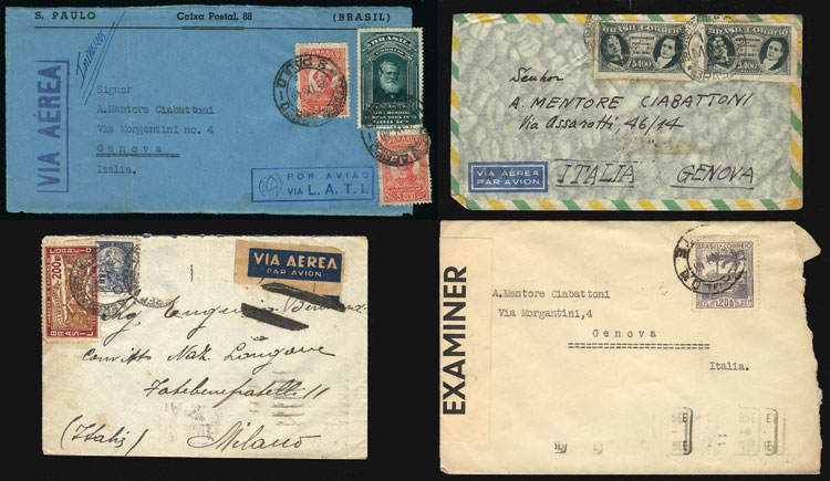 Lot 607 - brazil postal history - Guillermo Jalil - Philatino Auction # 2419 WORLDWIDE + ARGENTINA: Special May auction Lot 607 - brazil postal history - Guillermo Jalil - Philatino Auction # 2419 WORLDWIDE + ARGENTINA: Special May auction